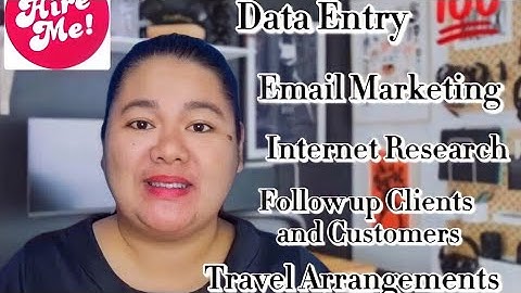 SELF-INTRODUCTION SAMPLE VIDEO (for Virtual Assistant Job Application)