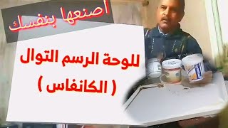 كيفية صنع لوحة الرسم التوال ( الكانفاس) للوحة الرسم القماش/عاشور مهران