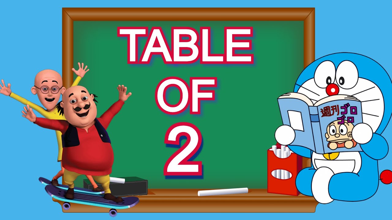 Table of 2 in english 2 ka table table of two maths tables song