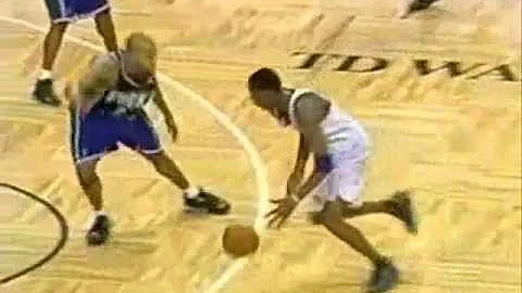Ray Allen dunks over Tracy McGrady