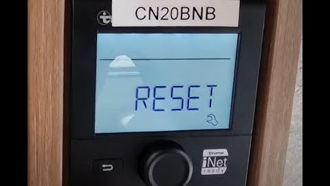 Resetting the iNet control panel