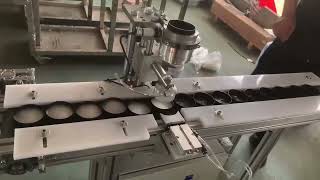 Celebrity Semi automatic linear bottle cap wadding machine Profile