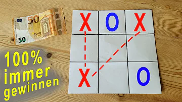 Wie kann ich bei Tic-Tac-Toe immer gewinnen?