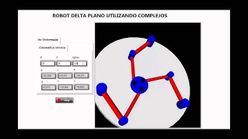 Robot Paralelo Plano Simulado en Labview