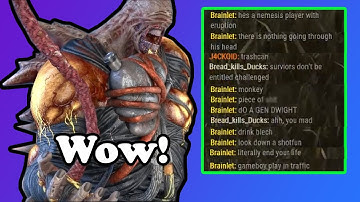 Survivor Gets Way Too UPSET Losing To Nemesis! Ft. Salty Endgame Chat | Dead By Daylight