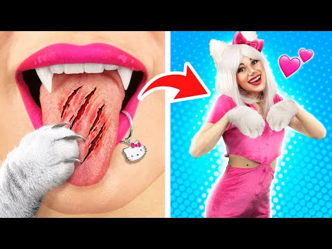 Из вампирши ботанши в Hello Kitty! Используем гаджеты из Tik Tok