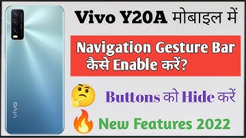 How To Enable Navigation Bar In Vivo Y20a | Enable Navigation Gesture Bar | Change Navigation Bar