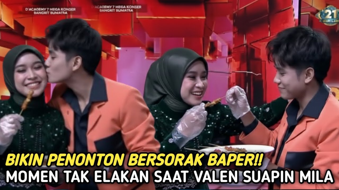 Fix Mesrah Banget!! Momen Tak Terelakan Saat Valen Suapin Mila Di Panggung Mega Konser Indosiar.