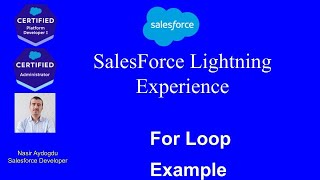 for Loop Example Traditional for Loop in Apex