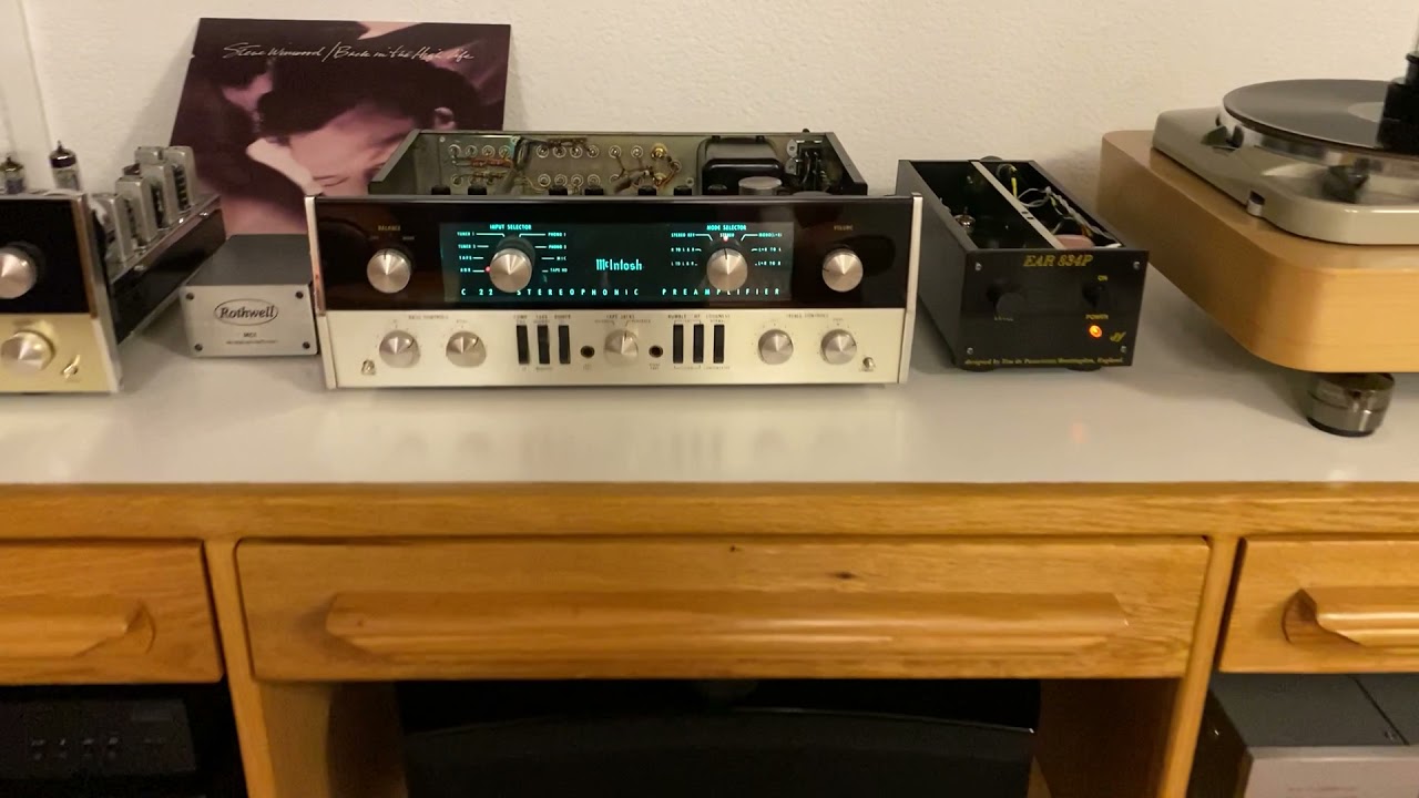 McIntosh C22 original version and EAR 834p with capacitor upgrade