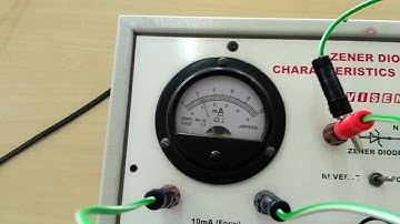 Zener Diode - Engineering Physics Lab