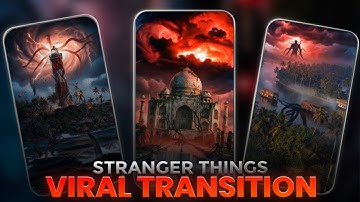 Make VIRAL Strenger Things Transition Tutorial