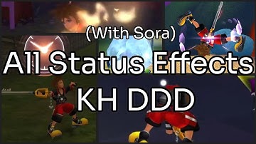 All status effects - Kingdom Hearts HD: Dream Drop Distance (KH3D/DDD) (on Sora)