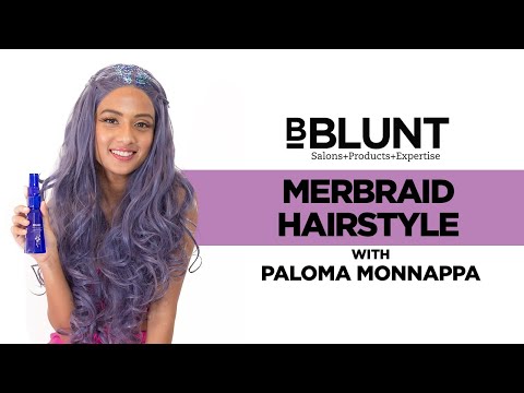 How To Braid Hair Into A Merbraid Like Paloma Monnappa