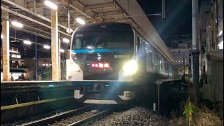 JR東日本東海道線特急湘南9号小田原行き・E257系NA-02編成＋NC-32編成（2024.4.11）