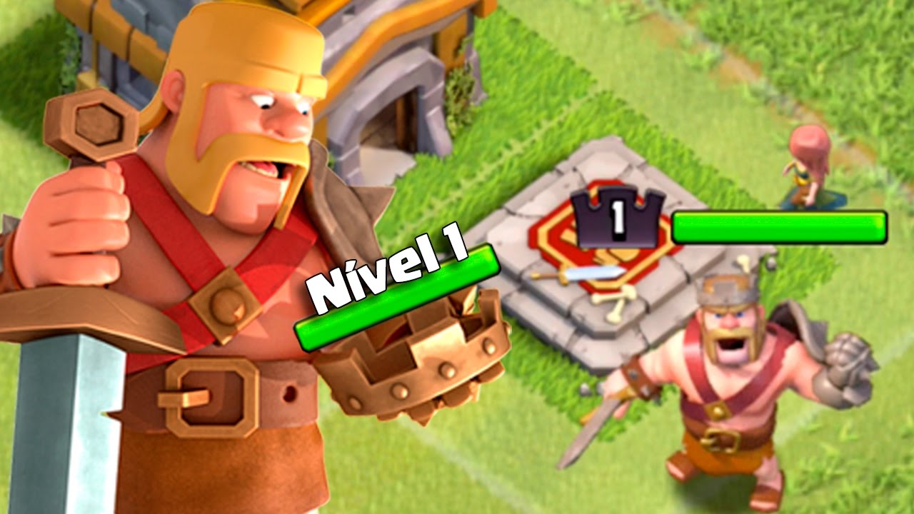 o poder do rei bÁrbaro nÍvel 1 comeÇando no clash of clans 25