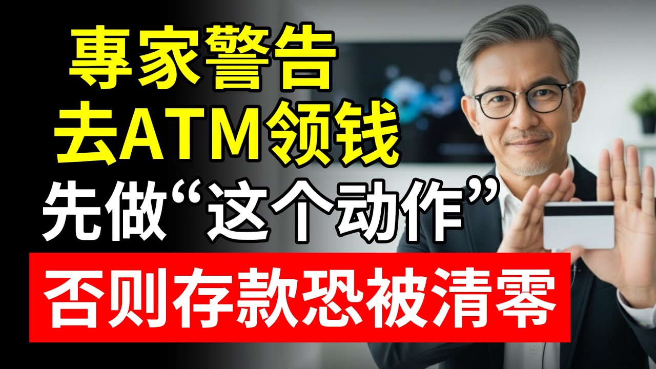 卡在身上，錢卻沒了？專家警告：注意ATM這個“道具”，否則存款恐被清零！