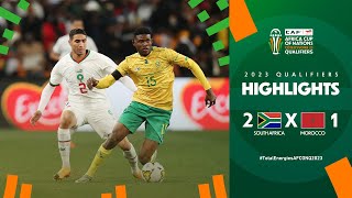 South Africa  Morocco | Highlights  #TotalEnergiesAFCONQ2023  MD5 Group K