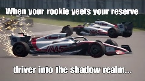 When your rookie yeets your reserve driver into the shadow realm | F1 Manager 22
