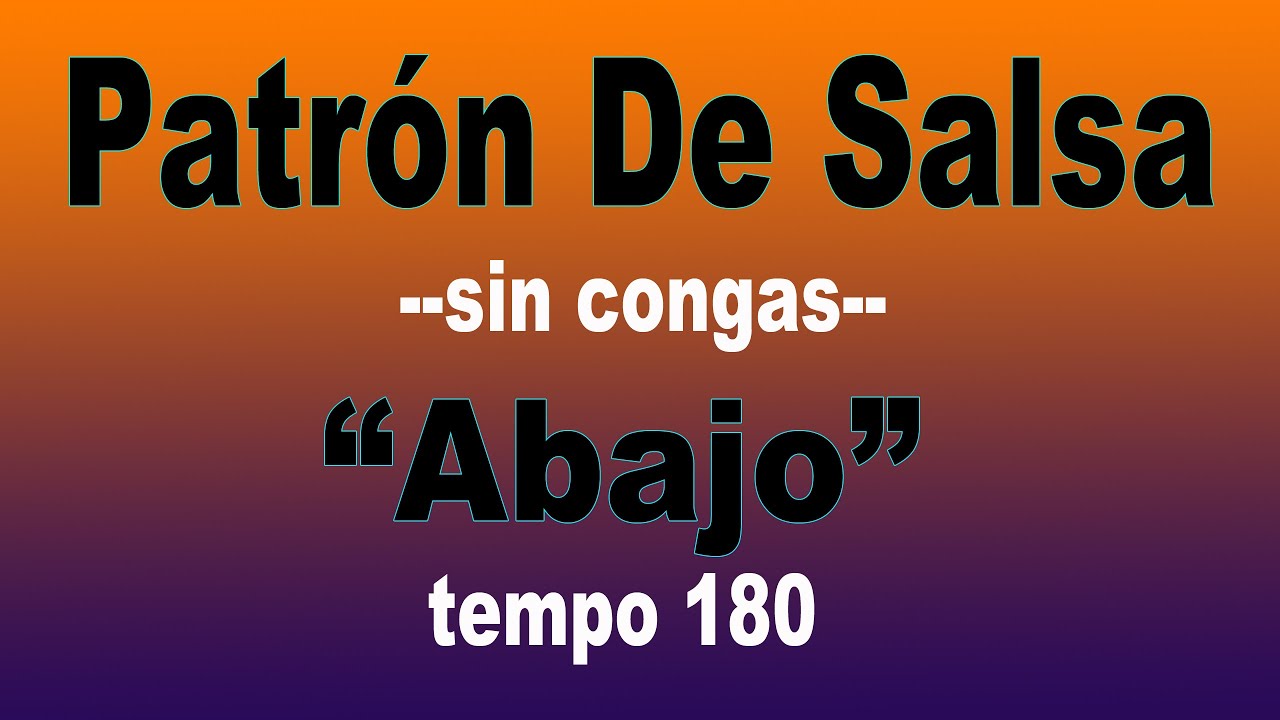 Marcha De Salsa Sin Congas (abajo) Ritmo De Salsa
