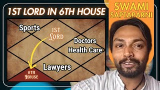Ascendant Lord in the 6th House ( First Lord in the 6th House)