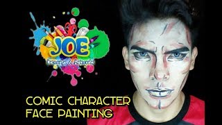 Comic Character Face Painting