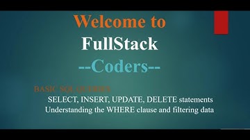 Master Basic SQL Queries: CREATE, SELECT, INSERT, UPDATE, DELETE and where clause