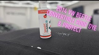 2014 VW Beetle Soft Top | Convertable Roof Cleaning and Protect | Gtechniq Smart Fabric on Roof