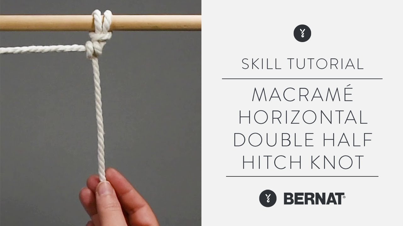 Horizontal Double Half Hitch Knot Macrame Video