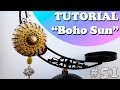 ☀Polymer clay tutorial:Pendant. Boho Sun☀Мастер-класс:"Кулон. Бохо Солнце" из полимерной глины☀ DIY☀