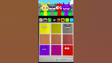 Digital Sprunki Pyramixed Color Mixing #sprunki #sprunkipyramixed #colourmixing #procreate #fyp