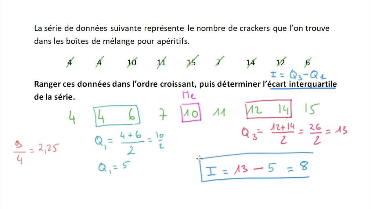 Écart interquartile - YouTube