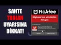 Bilgisayarnda bir trojan var uyarsna dikkat