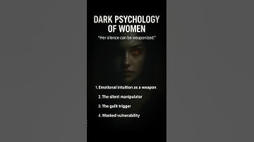 DARK Psychology of Women 👀 Her Silence Is a Weapon