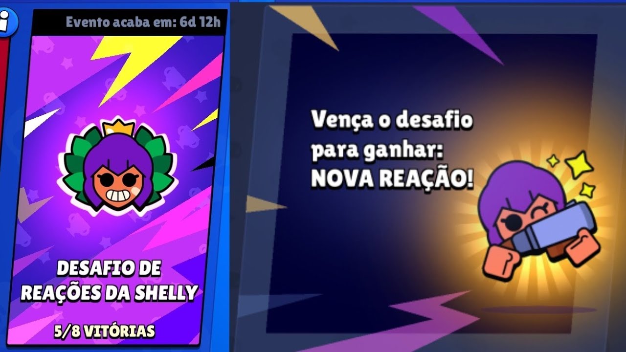 Brawl Stars Joguei O Novo Desafio De Rea Es Da Shelly Youtube