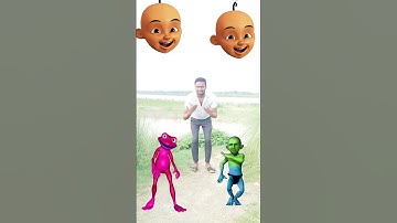 Upin ipin head to dancing frog,, joker,, gorilla & red dame tu cosita - magic vfx  #vfxkamlesh83