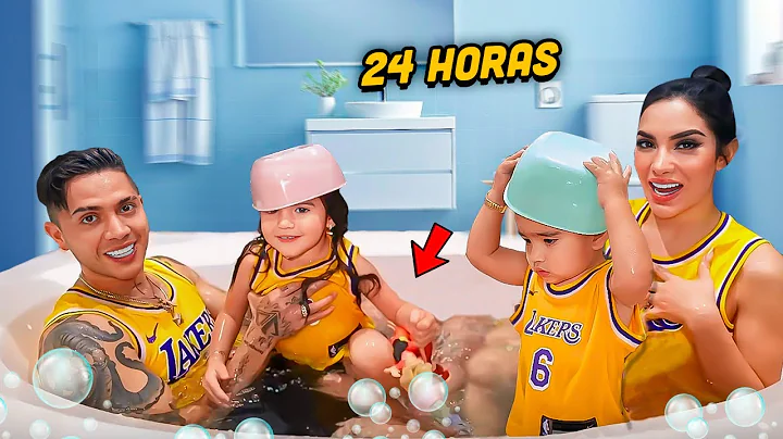 24 HORAS SIENDO PAPS REALES DE 2  Jukilop | Kimber...