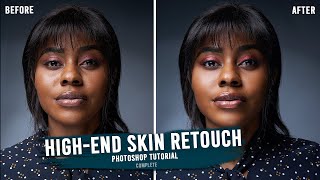 How to : High End Skin Retouching / /Frequency Separation / / Softening / / Photoshop Tutorial