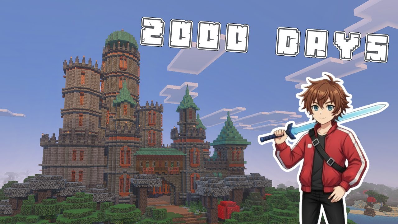 I Survived 2000 Days in my Minecraft Forever World! - YouTube