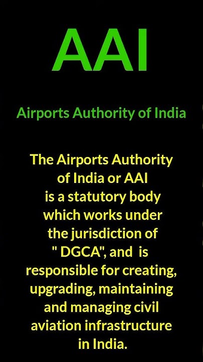 what-is-airport-authority-of-india-aai-shorts-youtubeshorts