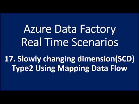 17. Slowly Changing Dimension(SCD) Type 2 Using Mapping Data Flow in Azure Data Factory