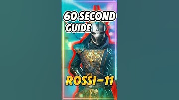 destiny rising Rossi 60 second build guide #destinyrising #guide #tutorial