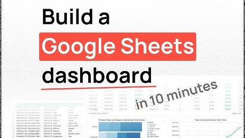 Creating a Google Sheet dashboard in 10 minutes with Fabi