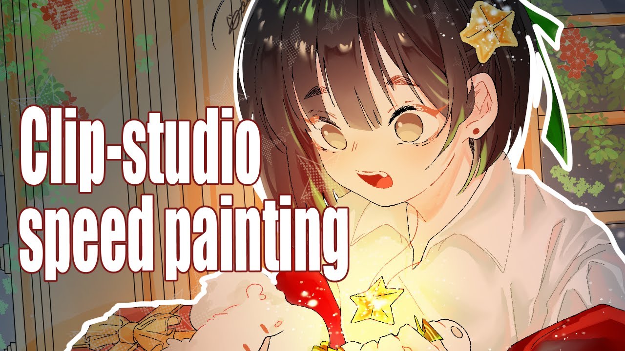 [SPEED PAINTING 스피드 페인팅] OC 크리스마스 그리기 - YouTube