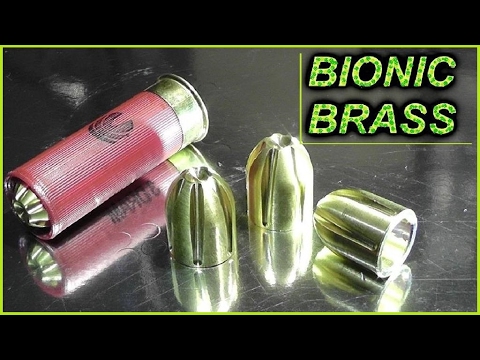 BIONIC BRASS shotgun slug - Effortlessly DEFEATS Body Armor 