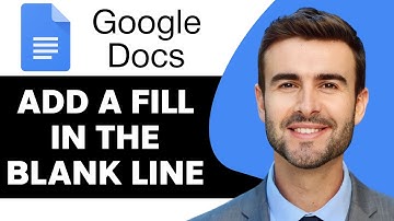 How to Add a Fill in the Blank Line in Google Docs in 2025 | Google Docs Tutorial