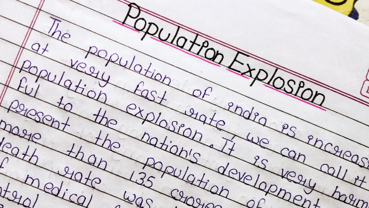 population explosion essay 250 words