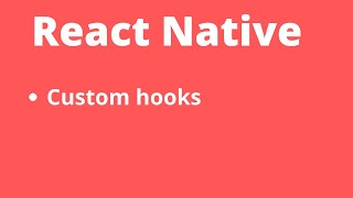 Custom hooks in 8 minutes