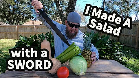 FOOD PREP WITH A SWORD? APOC Atrim Tac Brutus Sword Test and Review