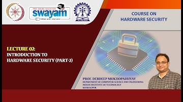 Lecture 02 : Introduction to Hardware Security Part II